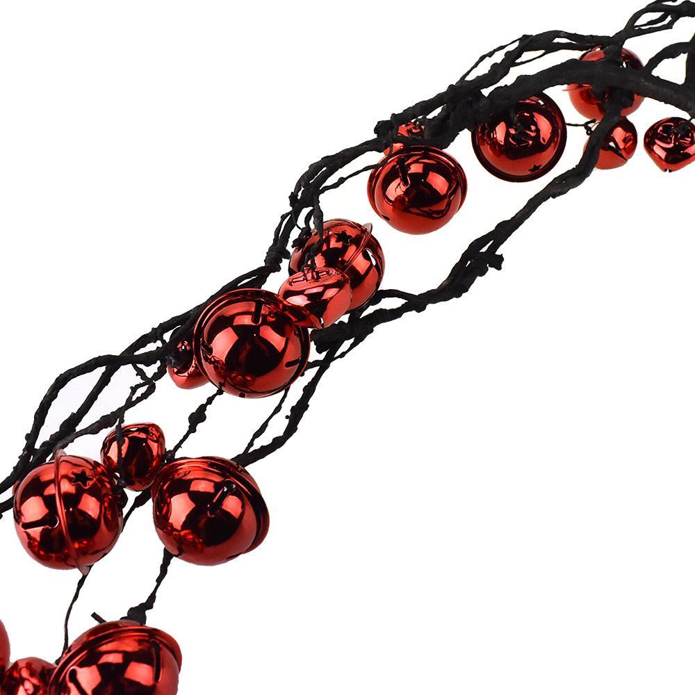 Jingle Bell Branch Christmas Garland, 33-Inch