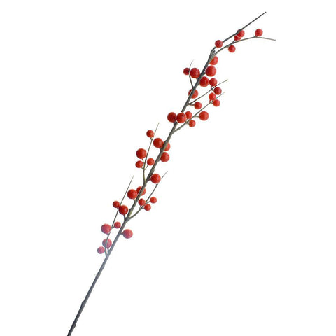 Artificial Naked Berry Branch Spray, 31-Inch