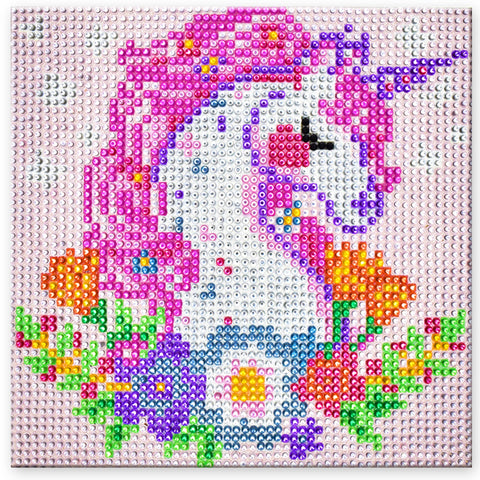 Unicorn Diamond Gem Painting Kit, 6-5/16-inch