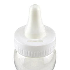 Plastic Baby Milk Bottle Coin Bank, 10-Inch - White