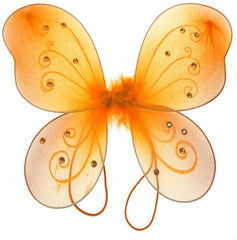 Organza Butterfly Fairy Wings w/ Rhinestone Glitters