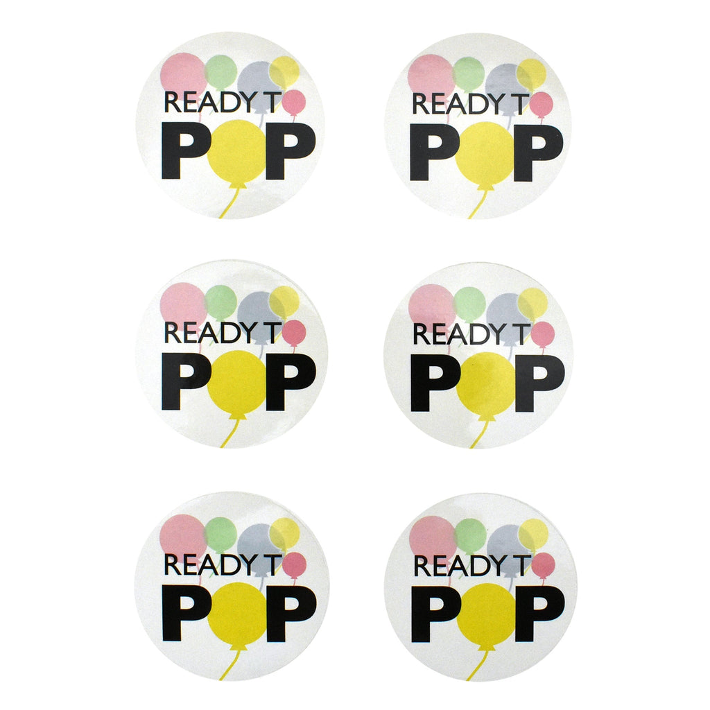 Ready to Pop Baby Shower Sticker Labels, 2-Inch, 24-Count