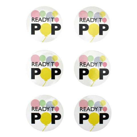 Ready to Pop Baby Shower Sticker Labels, 2-Inch, 24-Count