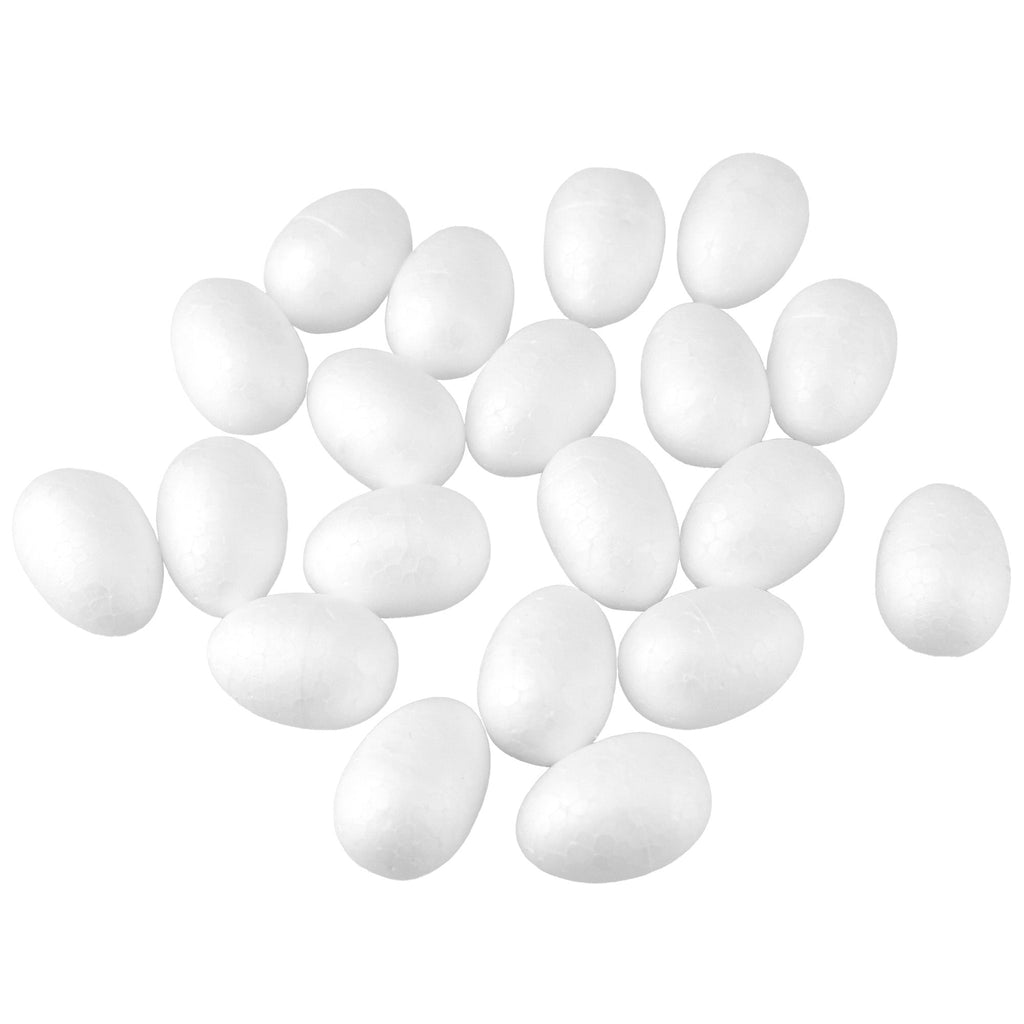 Polyfoam Eggs 1-3/8-Inch x 7/8-Inch, 20-Count