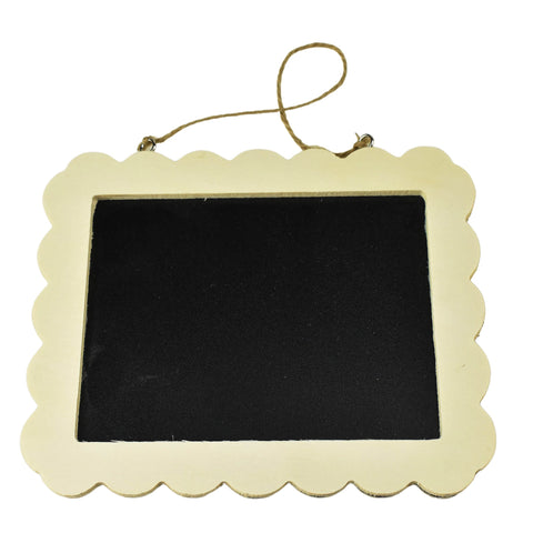 Scalloped Edged Chalkboard, 6-3/4-Inch x 5-1/4-Inch