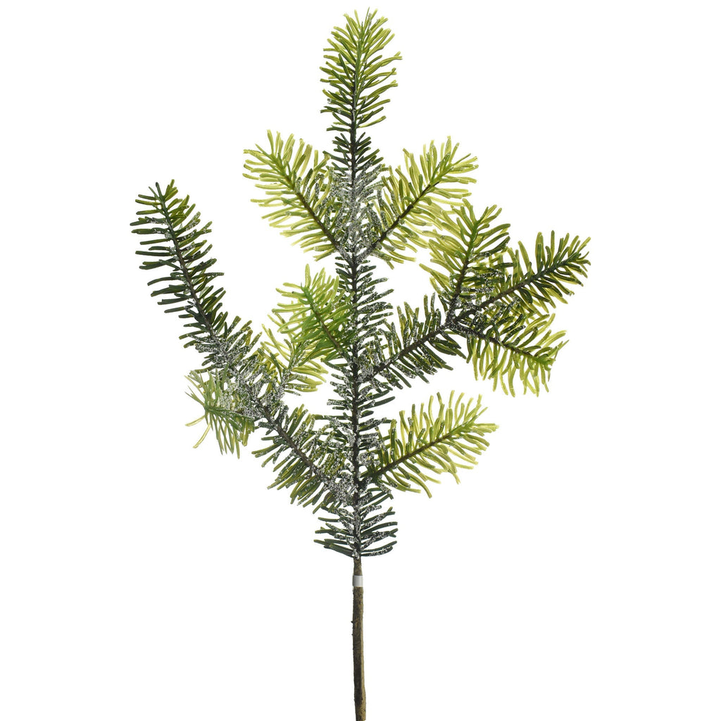 Artificial Iced Norway Spruce Stem, 30-Inch