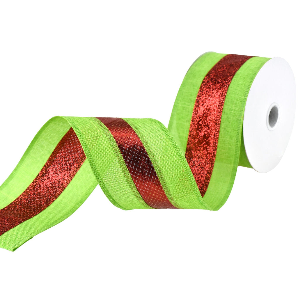 10 Yards, Cotton Printed Wired Ribbon, 1 1/2 Inch Ribbon