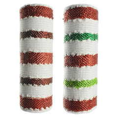 Snowball Stripes Fabric Mesh, 10-Inch, 10-Yard