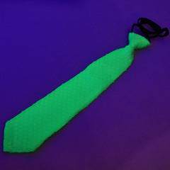 Glow in the Dark UV Sequin Party Necktie, 14-Inch - Green