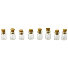 Mini Glass Bottles with Cork Lid