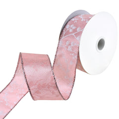 Berry Branch Silhouette Wired Ribbon, 10-yard