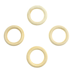 DIY Craft Wood Rings, 2-1/2-Inch, 4-Count - Natural