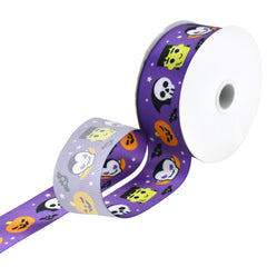 Halloween Vampires and Monsters Satin Ribbon, 1-1/2-Inch, 10-Yard - Purple