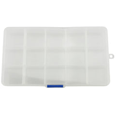 Plastic Organizer Box, 15 Slot, 6-3/4-Inch