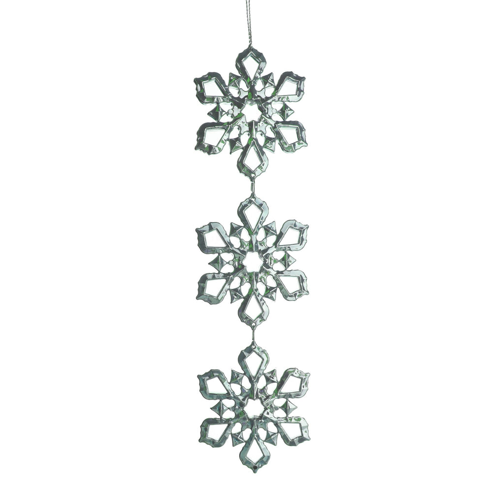 Snowflake Drops Christmas Ornament, 6-1/2-Inch