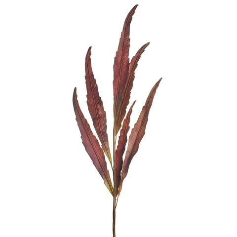 Artificial Willow Leaf Stem, Mauve, 30-1/2-Inch