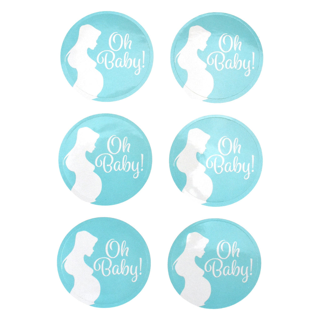 Oh Baby Quote Baby Shower Sticker Labels, 2-Inch, 24-Count