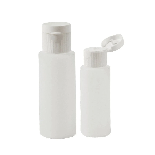 Plastic Bottle with Flip Tops, Assorted Size, 2-piece