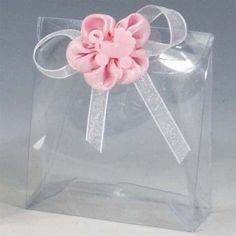 Glossy Party Favor Paper Box - Top Fold Bag 12 Pcs