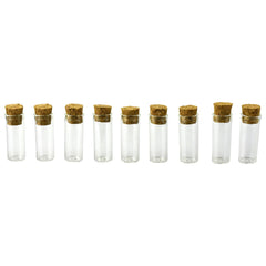 Mini Glass Vials with Cork Lid