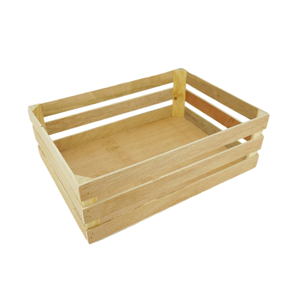 Wooden Crate Decor, Natural, 11-13/16-Inch