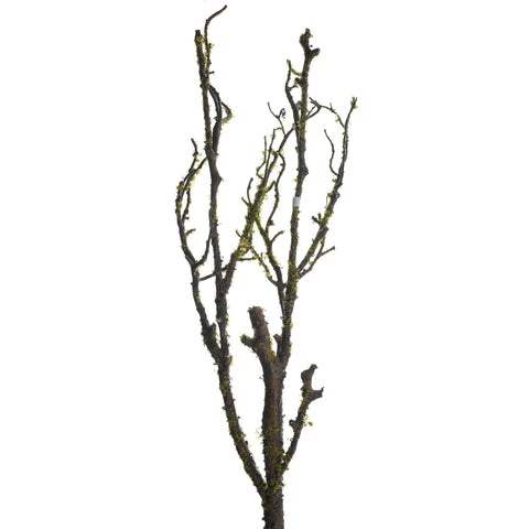 Artificial Moss Twig Branch Stem, 29-Inch