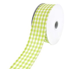 Gingham Canvas Wired Ribbon, 1-1/2-Inch, 10-Yard