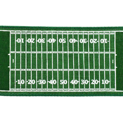 Football Field Faux Linen Wired Ribbon, 2-1/2-Inch, 10-Yard