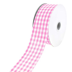 Gingham Canvas Wired Ribbon, 1-1/2-Inch, 10-Yard