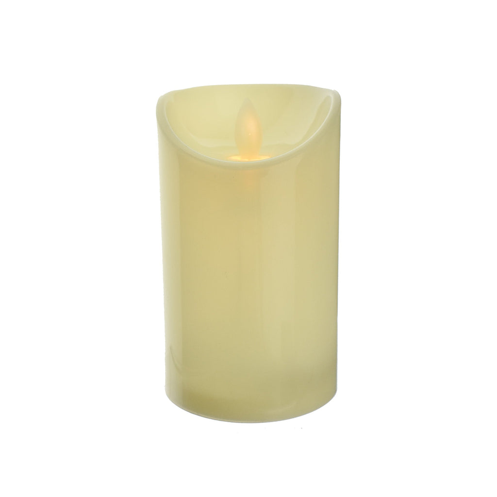 LED Plastic Swinging Flame Candle, 5-Inch