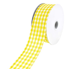 Gingham Canvas Wired Ribbon, 1-1/2-Inch, 10-Yard