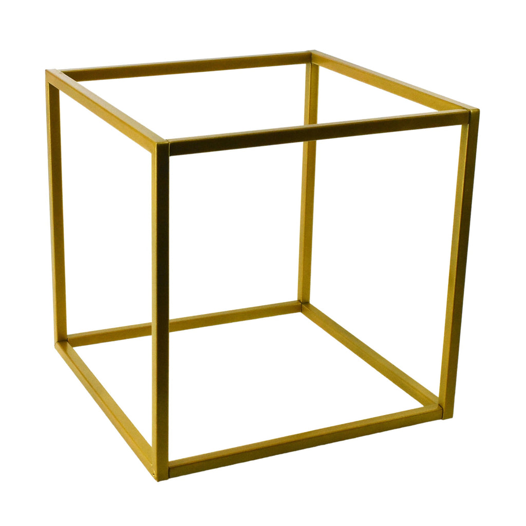 Metal Cube Centerpiece, 8-inch