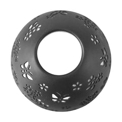 Butterfly Dome Tea Light Candle Holder, 4-1/4-Inch - Grey