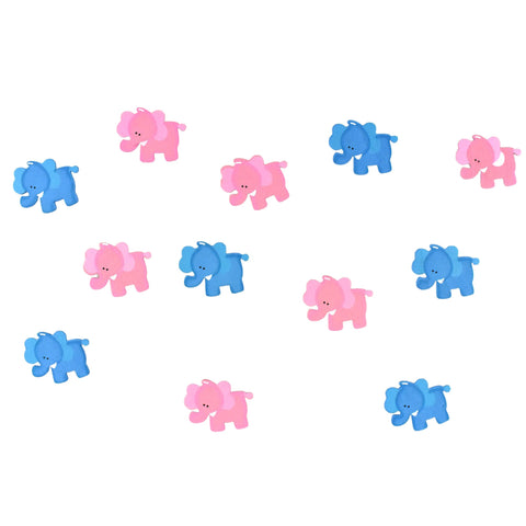 Mini Elephant Wooden Party Favors, 1-3/4-Inch, 12-Count