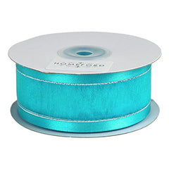 Silver-Lined Satin Edge Organza Ribbon