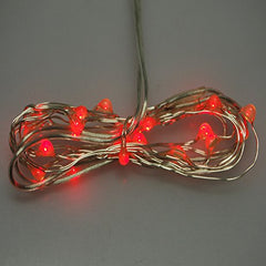 LED Coil Wire String Light Battery Operated, 20 LED, 4-Feet