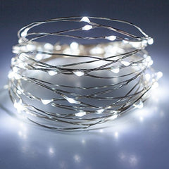 LED Coil Wire String Light Battery Operated, 20 LED, 4-Feet