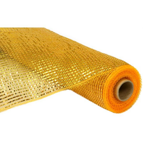 Metallic Floral Mesh Wrap, 10-inch, 10-yard