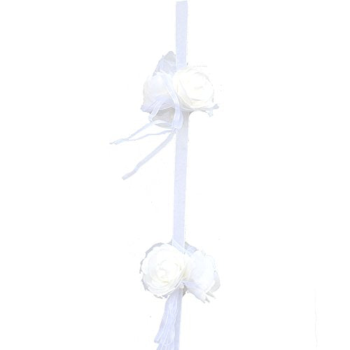 Artificial Rose Wedding Garland, 48-inch, White