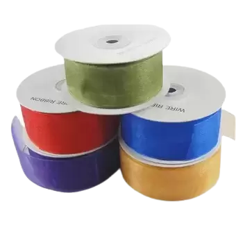 Chiffon Sheer Organza Ribbon, 1-1/2-inch, 25-yard