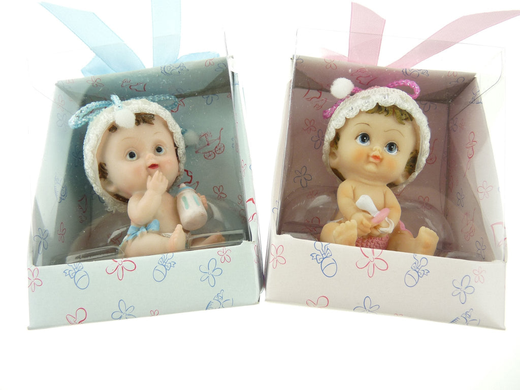 Baby Favors Souvenir, 3-1/2-Inch, Cute Baby, Light Pink