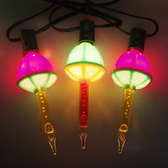 Plastic Bubble Lights Christmas Decor, Multi-Color, 16-Feet