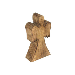 Christmas Angel Wooden Stand, Natural