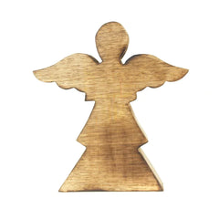 Christmas Flying Angel Wooden Stand, Natural